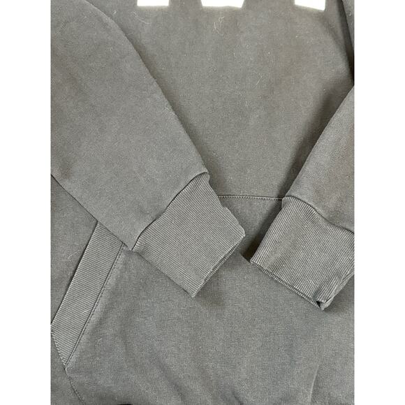 Ivy Park Layered Logo Graphic Hoodie Oversized Sweatshirt Black Sz M Streetwear - Picture 8 of 10